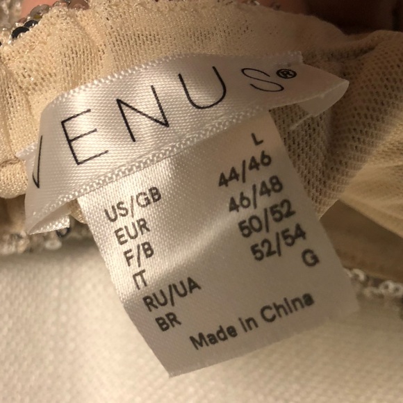 VENUS Sequin Jumpsuit White/Silver size Large NWOT - Picture 9 of 12